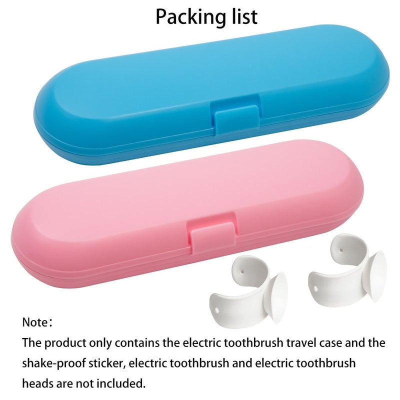 Nincha Plastic Electric Toothbrush Travel Case for Oral-B Pro Series, 2 packs (Blue&Pink) - Image 5